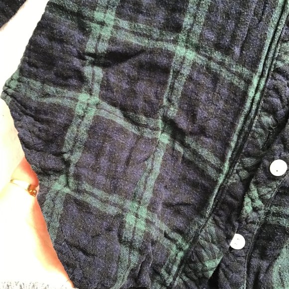 Plaid Button Up Top - Picture 2 of 3